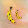 Pop Art Bad Banana Dangle Earrings