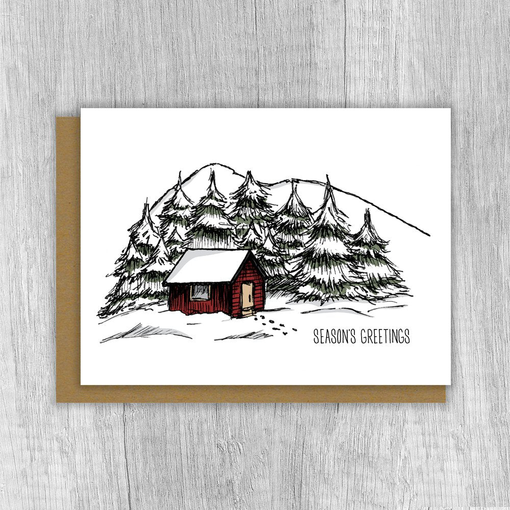 Red Cabin Card
