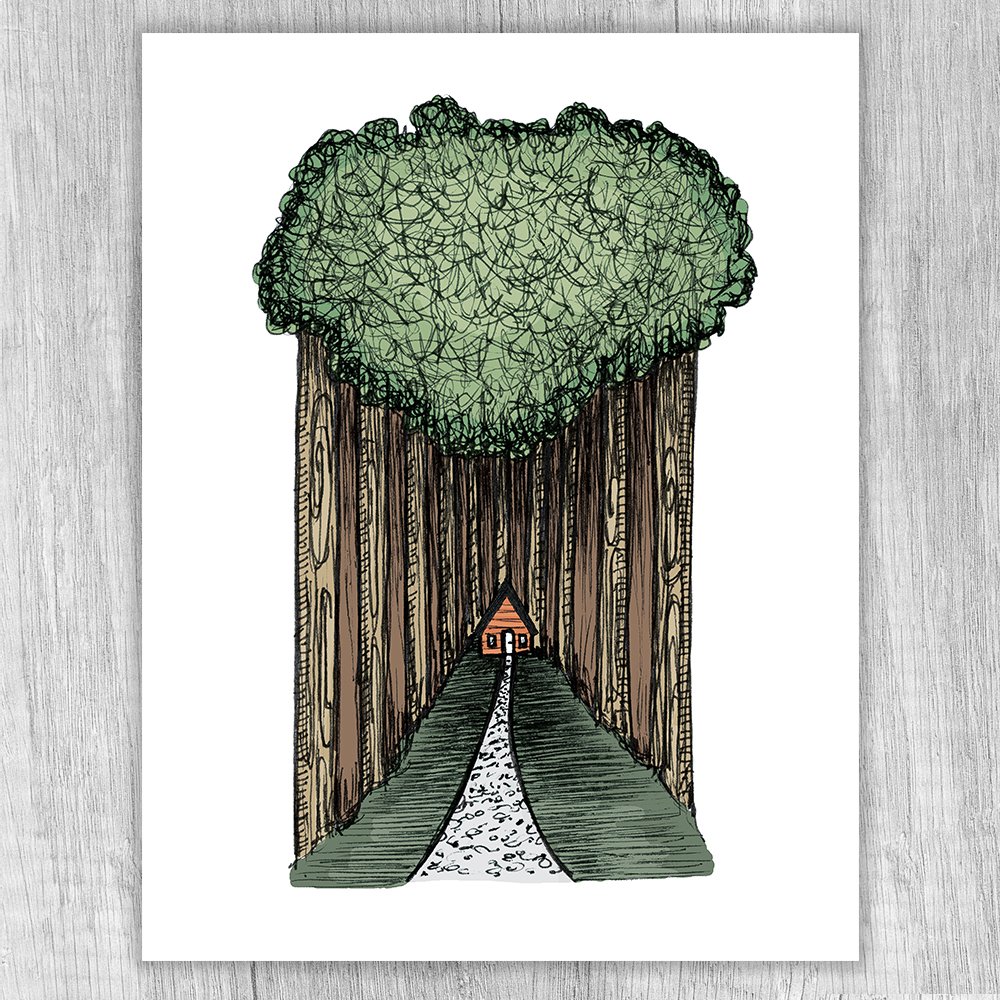 Find Me In The Woods Print