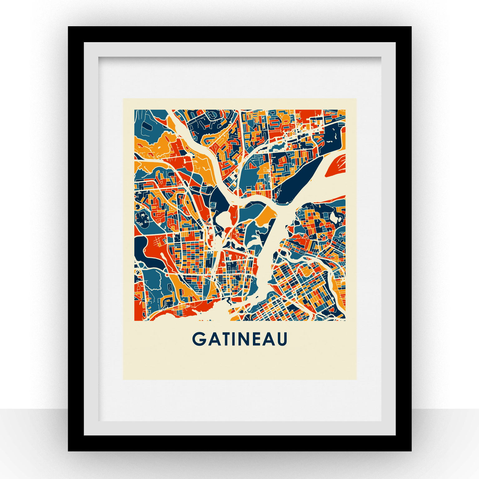 Gatineau Map Print