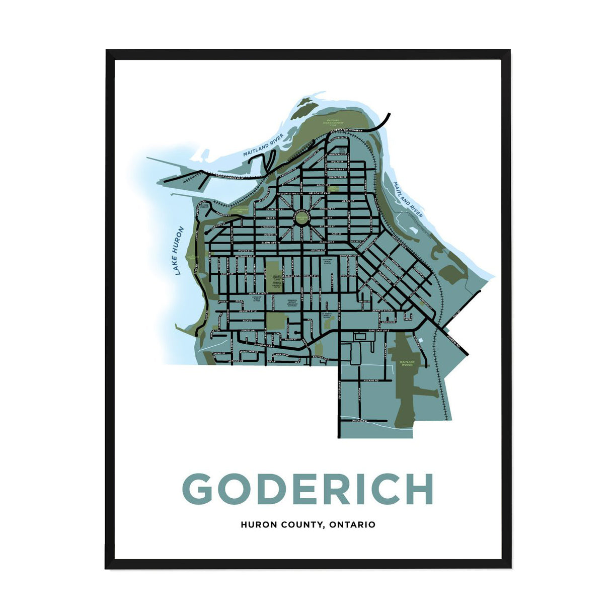 Goderich Map Print