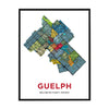 Guelph Neighbourhoods Map Print