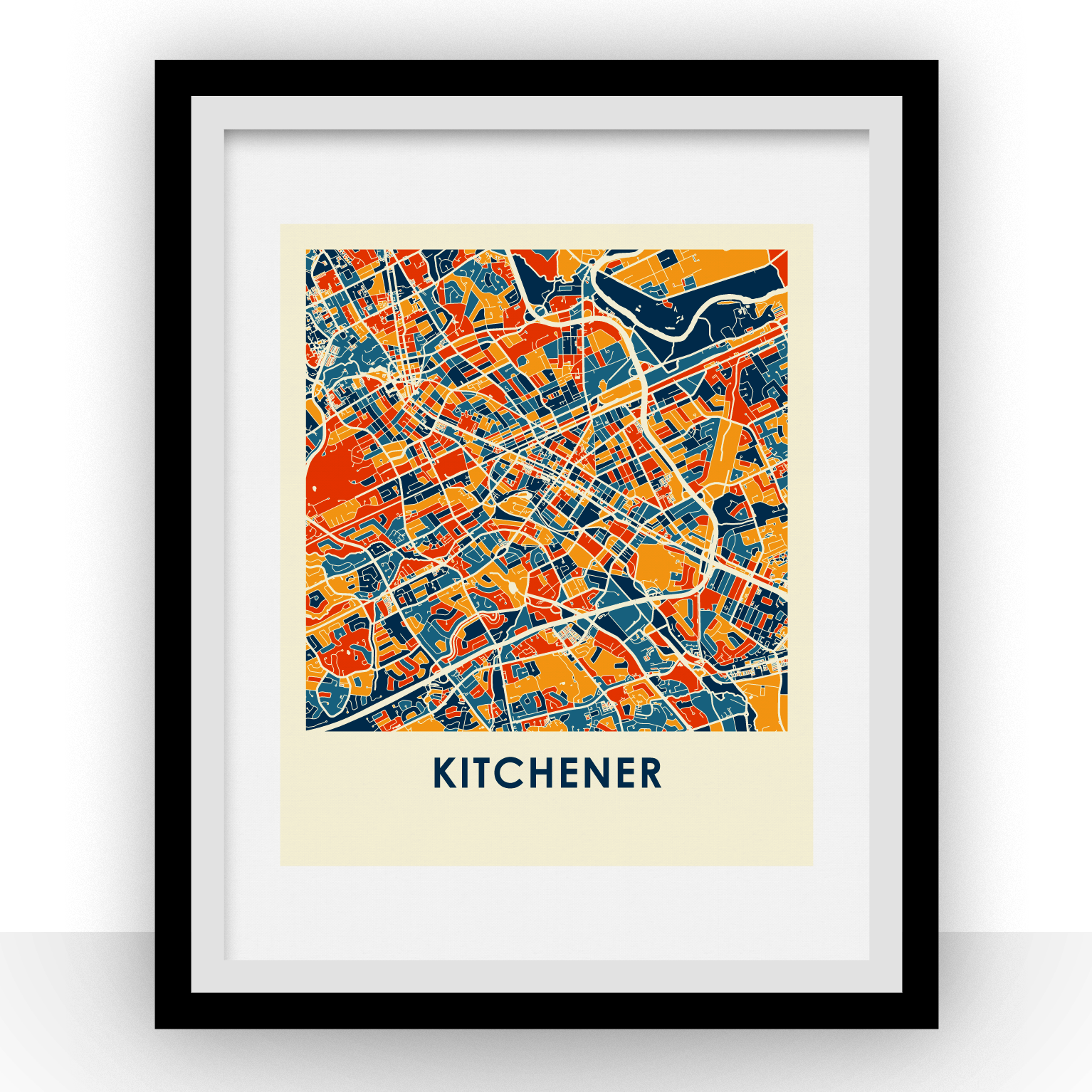 Kitchener Map Print