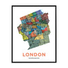 London Neighbourhoods Map Print