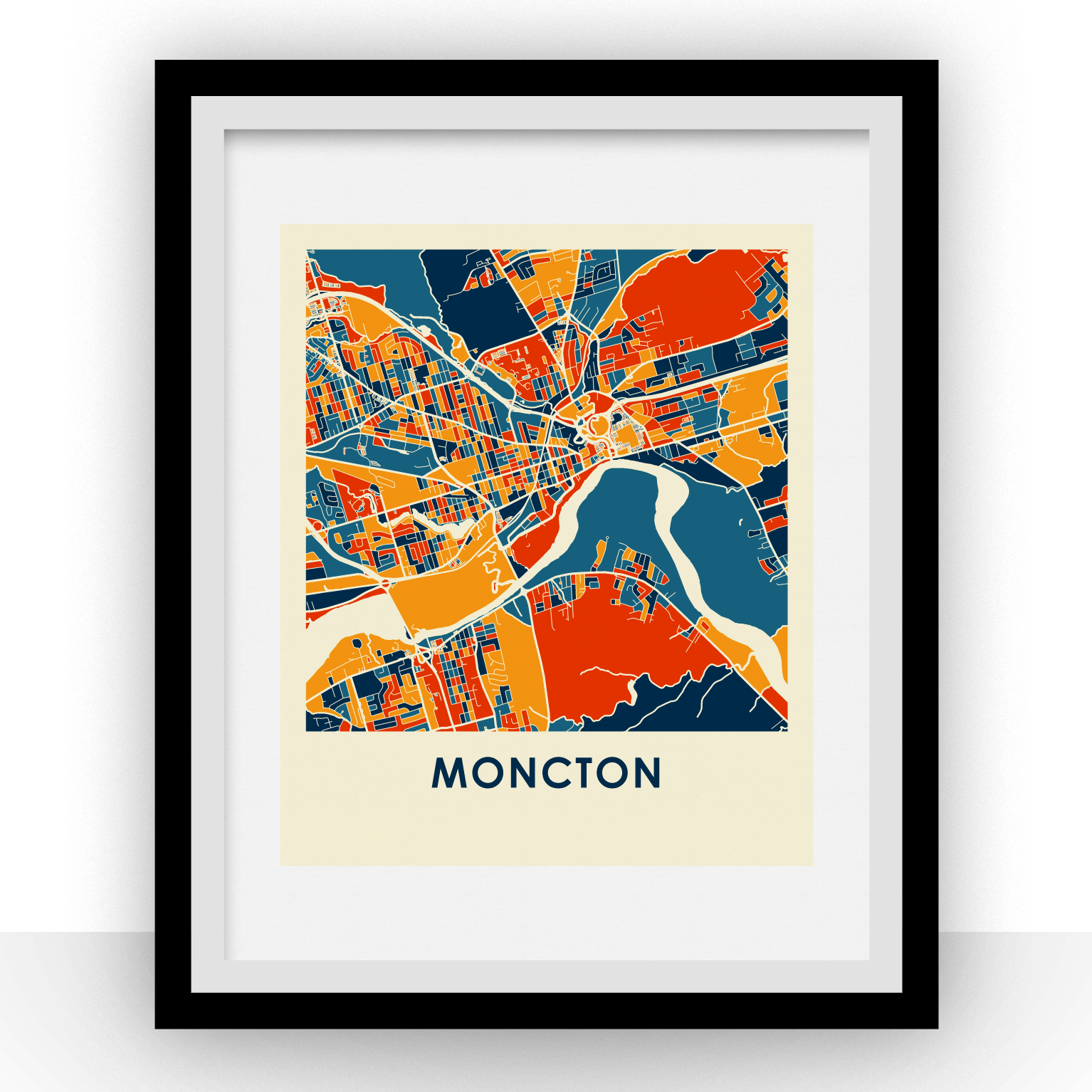 Moncton Map Print