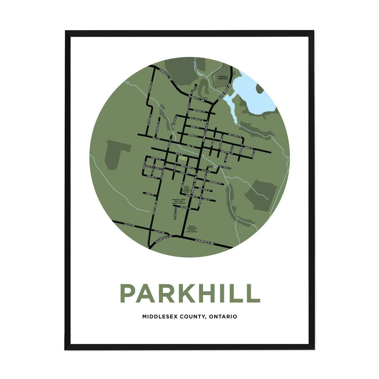 Parkhill Map Print