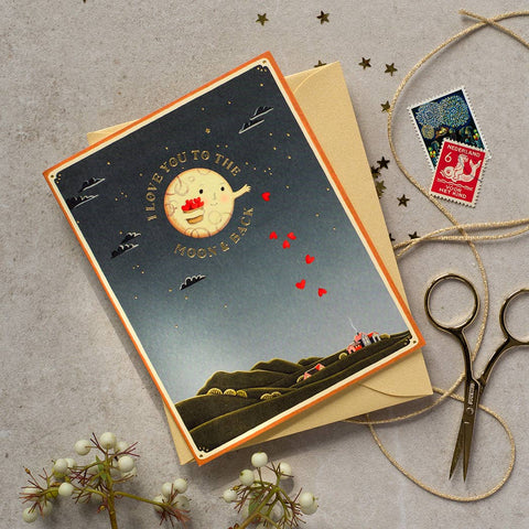 Moon and Back Card