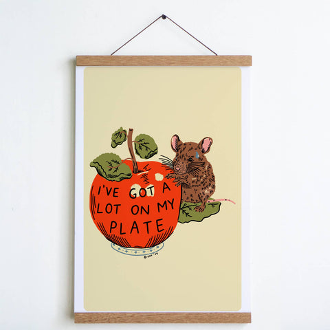 A Lot On My Plate Print