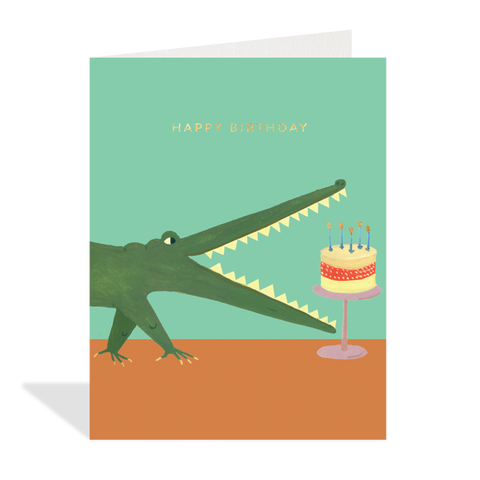 Crocodile Birthday Card