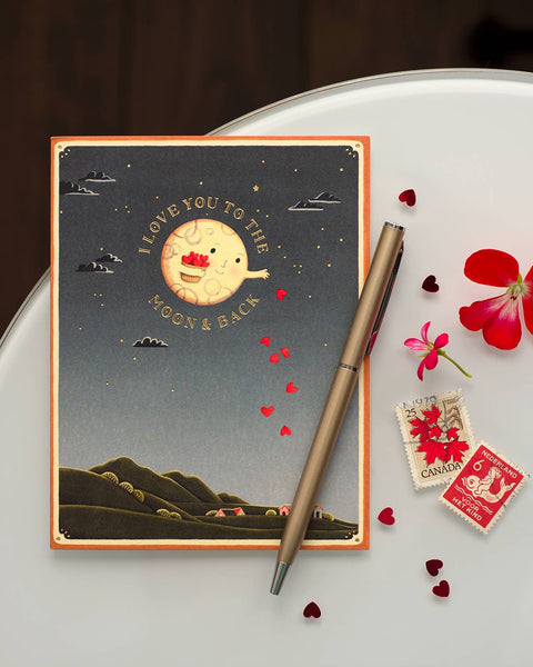 Moon and Back Card