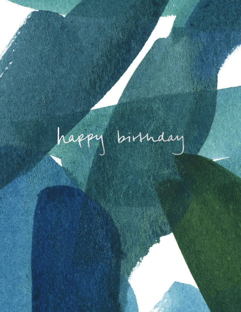 Blue in Green Birthday Card