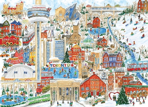 Snow Day in Toronto 1000-Piece Puzzle