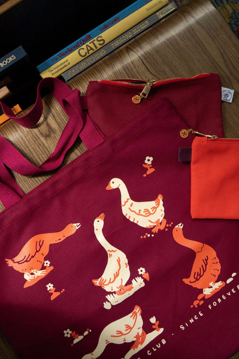 Goose Morning Flat Tote