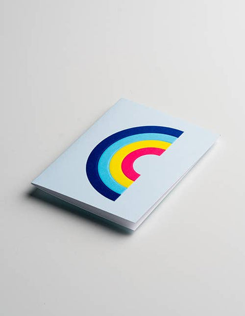 Arc-en-ciel Rainbow Letterpress Card