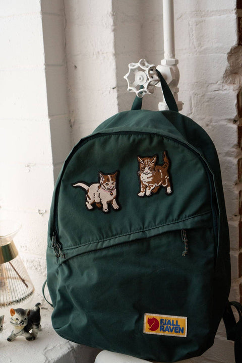 Kittens Embroidered Sticky Patch Duo