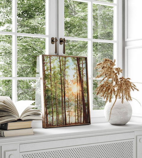 Algonquin Sunset Through the Pines Print