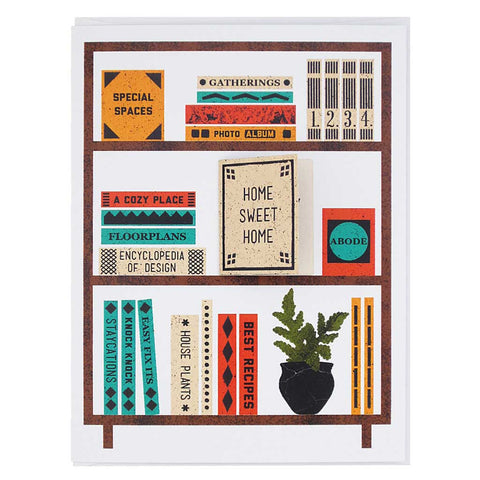 New Home Book Shelves Card