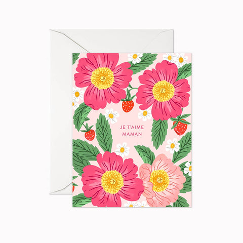 Je t'aime Maman Greeting Card