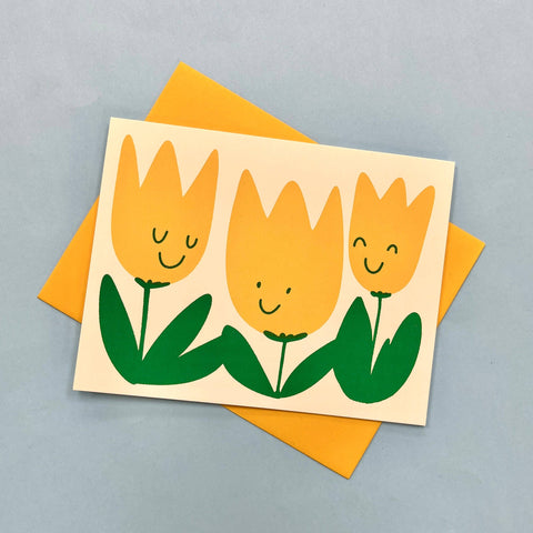 Happy Tulip Trio Everyday Card