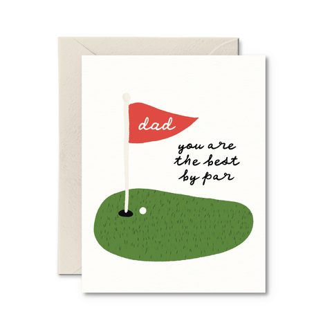 Dad Best By Par Card