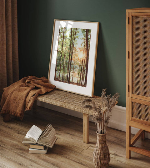 Algonquin Sunset Through the Pines Print