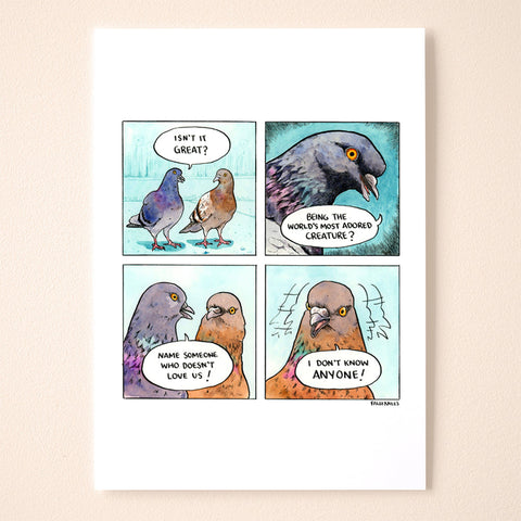 Columba Oblivia Comic Print