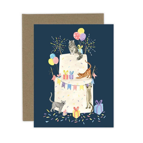 Cake Party Cat Card