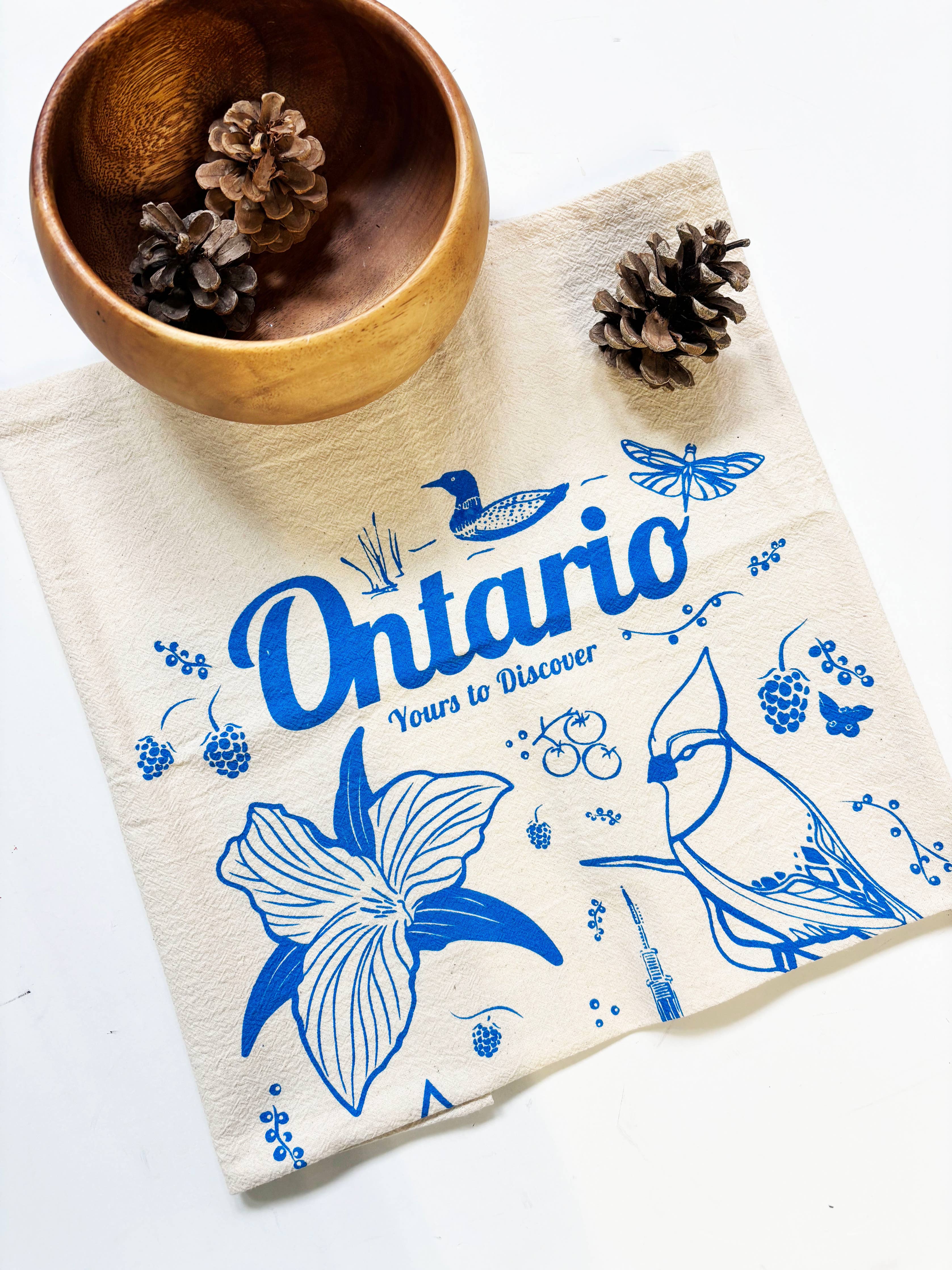 Ontario Organic Tea Towel – Spruce Moose