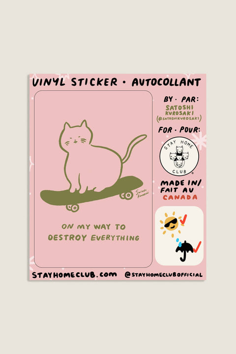 Sk8 Cat Sticker