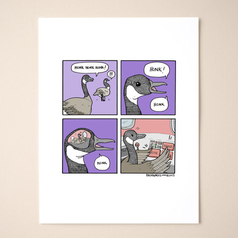 Honk Honk Comic Print