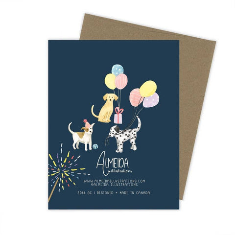 Cake Party Dog Card