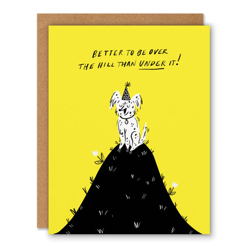 Over the Hill Card