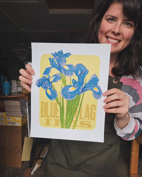 Blue Flag Iris Print