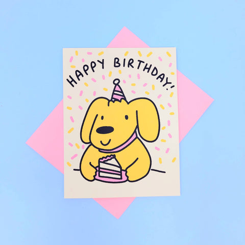 Cake Time Dog Birthday Card