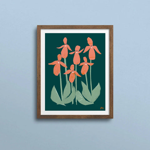 Pink Lady’s Slippers Print