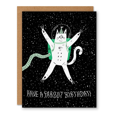 Far Out Birthday Card