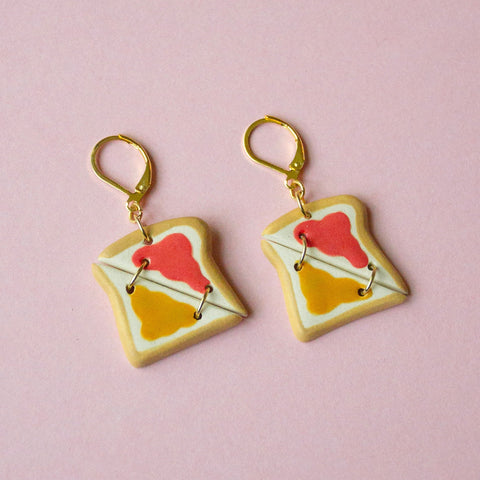 Peanut Butter + Jam Earrings