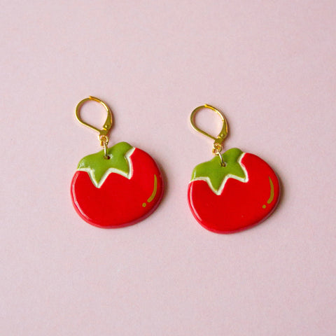 Tomato Earrings