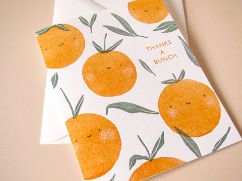 Thank You Oranges Card
