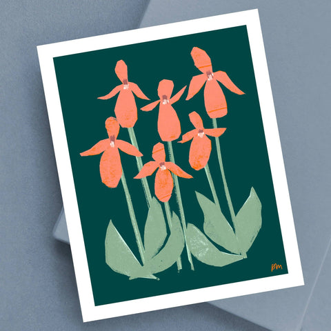 Pink Lady’s Slippers Print