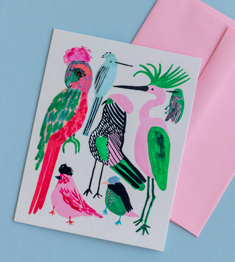 Exotic Birds Card