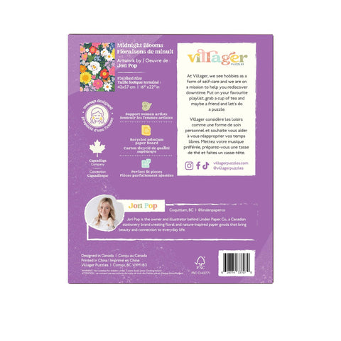 Midnight Blooms 500-Piece Puzzle