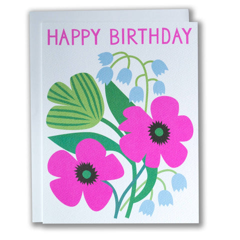 Big Blooms Birthday Card