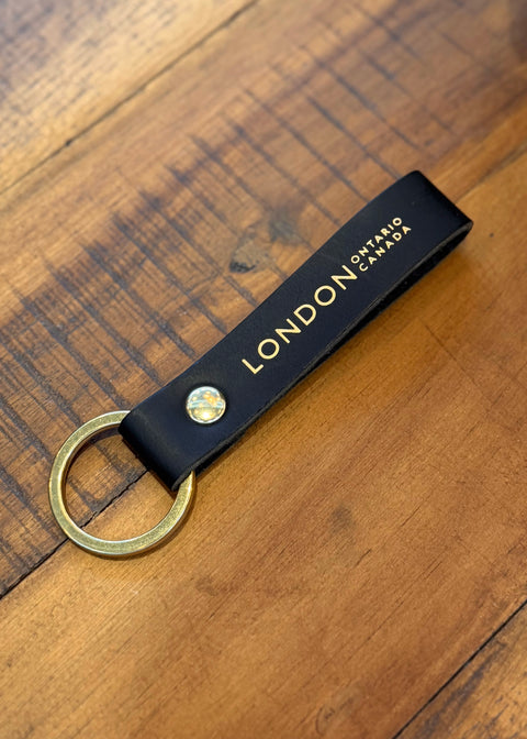 London Leather Key Loop