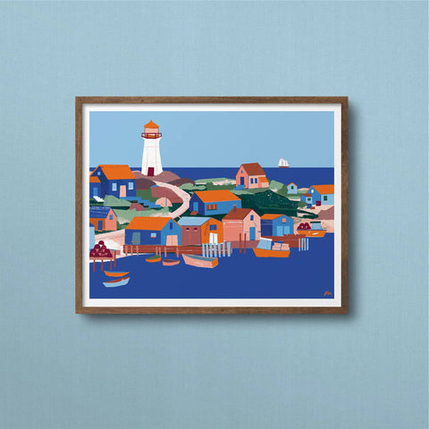 Fishing Village Print