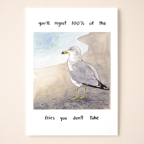 Motivational Gull Comic Print