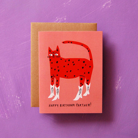 Cowboy Kitty Card