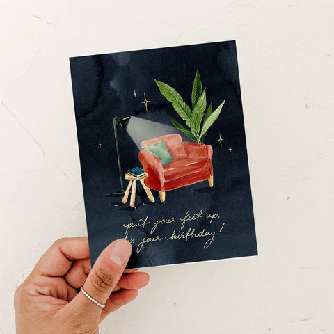 Put Your Feet Up Card
