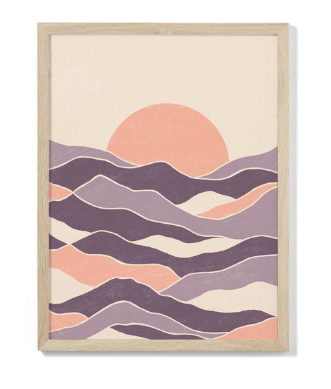 Sunrise Print - Purple