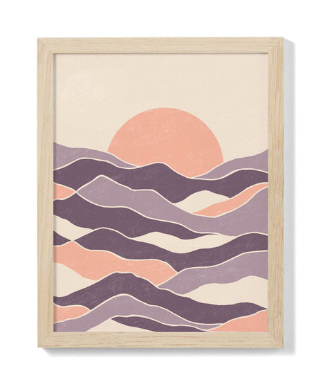 Sunrise Print - Purple